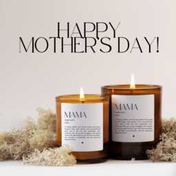 Mothers Day Candle Gift Refillable Candles 250G/150G For Her Cotton Wick - thumbnail 2