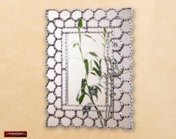 "Silver Rectangle Wall Mirror Decorative 23.6x17.7In ""Radiant Silver" - thumbnail 1