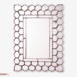 "Silver Rectangle Wall Mirror Decorative 23.6x17.7In ""Radiant Silver" - thumbnail 2