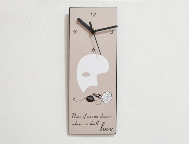 Phantom Of The Opera Quotes - None Us Can Choose Where We Shall Love Wall Clock - image 1