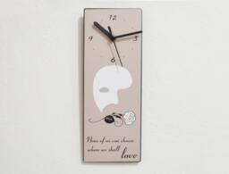 Phantom Of The Opera Quotes - None Us Can Choose Where We Shall Love Wall Clock