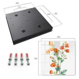 Orange Poppies Key Cabinet For Home, White Box Wall, Watercolor Flowers & Plants, Nature Lovers - thumbnail 4