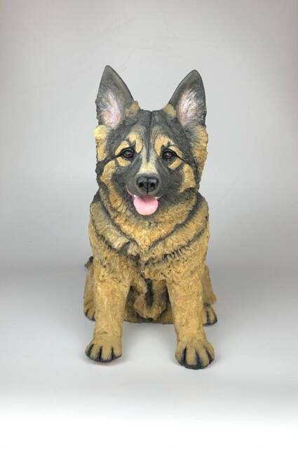 Custom German Shepherd Clay Sculpture Pet Memorial Statue - image 1