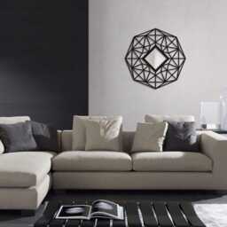 Mirror in Openwork Frame Karbon 60cm - thumbnail 2