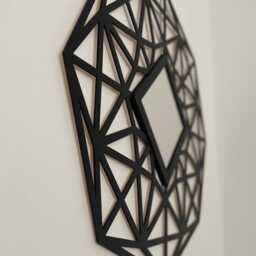 Mirror in Openwork Frame Karbon 60cm - thumbnail 3