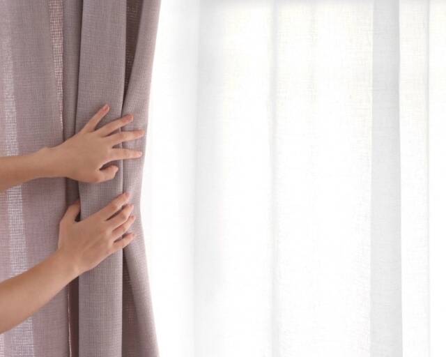 stonewashed Linen Curtain With Ties, Boho Panels From Soft Organic Fabric, Sheer Curtains For High & Big Windows Or Doors - image 1