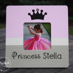 Personalized Princess Photo Frame - Custom Baby Girl Gift - thumbnail 2