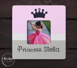 Personalized Princess Photo Frame - Custom Baby Girl Gift - thumbnail 1