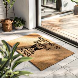 Funny Pet Dog Portrait Doormat - Custom Door Mat Rug Breed - thumbnail 1