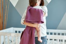 Kraftkids Baby Blanket Muslin Purple