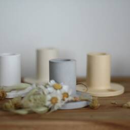 Candle Holder For Taper Candles, Candle Plate, Candlestick I Scandinavian/Gift Idea - thumbnail 2