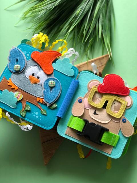 Personalised Quiet Book, Busy Felt Book, Educational Busy Books, Soft Book For Kids, Quiet , Activity - image 1