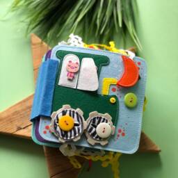 Personalised Quiet Book, Busy Felt Book, Educational Busy Books, Soft Book For Kids, Quiet , Activity - thumbnail 2