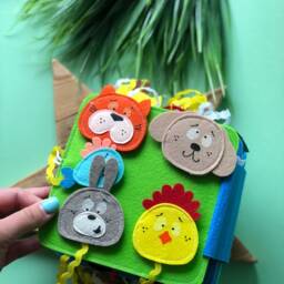 Personalised Quiet Book, Busy Felt Book, Educational Busy Books, Soft Book For Kids, Quiet , Activity - thumbnail 4