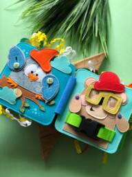 Personalised Quiet Book, Busy Felt Book, Educational Busy Books, Soft Book For Kids, Quiet , Activity - thumbnail 1