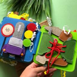 Personalised Quiet Book, Busy Felt Book, Educational Busy Books, Soft Book For Kids, Quiet , Activity - thumbnail 3