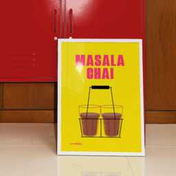 Masala Chai Print - Desi Kitchen Wall Art South Asian Home Decor Tea Lover Poster - thumbnail 2