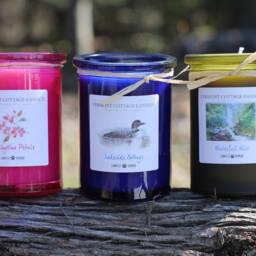 Recycled Glass Soy Candle Vermont Cottage, Vintage Style, 6Oz - thumbnail 2