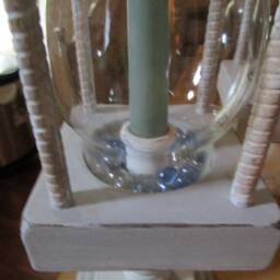 Nordic/Beachy Candle Holders, 1970's Wooden Candleholders, Ooak Holder - thumbnail 4