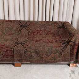 Luxury Boiled Pure Merino Wool Reversible Sofa Or Bed Throws For Ultimate Comfort & Style - Classic Indian Paisley in Multicolour - thumbnail 3
