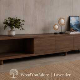 "Walnut Lowboard ""Lavender I" - thumbnail 3