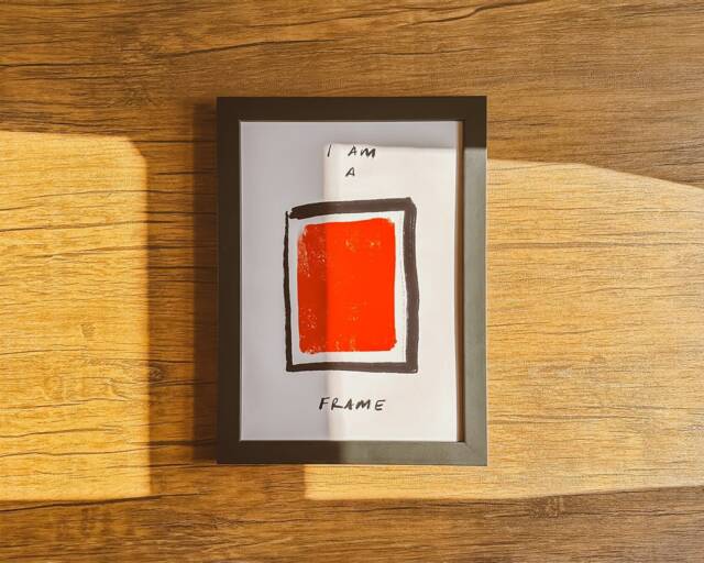 Minimalist Photo Frame - Matte Finish, Scandinavian Style A1-A5 Sizes - image 1
