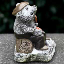 Unique Hedgehog Statue Concrete Sculpture Outdoor Animal Decoration Handmade Art Front Door Ornament Hedgehog Lover Gift - thumbnail 2