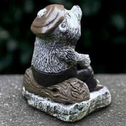 Unique Hedgehog Statue Concrete Sculpture Outdoor Animal Decoration Handmade Art Front Door Ornament Hedgehog Lover Gift - thumbnail 4