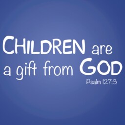 Children Are A Gift From God Vinyl Decal. Nursery Childcare Preschool Wall Decor. Childrens Church Decals. Psalm 127.3 - thumbnail 2