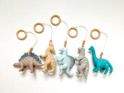 Dinosaur Baby Gym, Play Gym Toys, Montessori Toy, Dinosaur Nursery Decor, Shower, Shower Gift - thumbnail 1