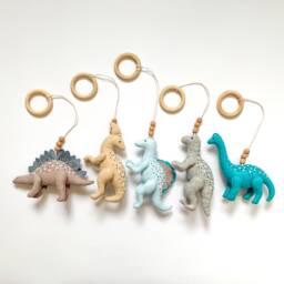 Dinosaur Baby Gym, Play Gym Toys, Montessori Toy, Dinosaur Nursery Decor, Shower, Shower Gift - thumbnail 4
