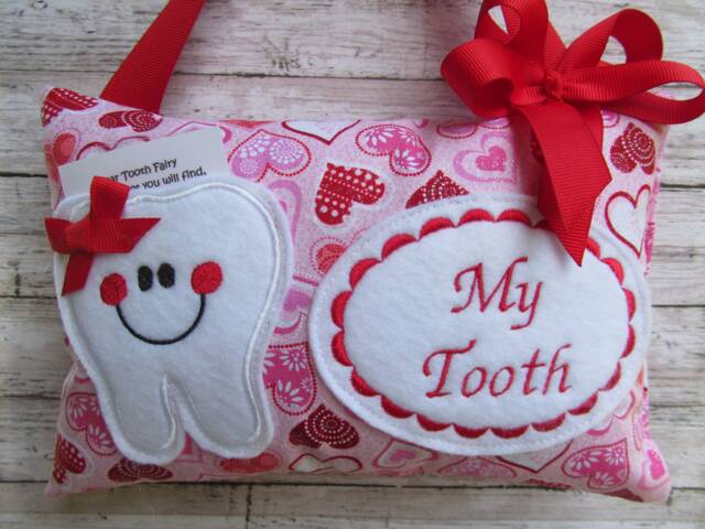 Personalized Tooth Fairy Pillow, Children's Keepsake, Custom Holder, Kids Gift, Gift