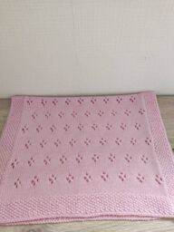 Hand Knitted Merino Wool Baby Blanket