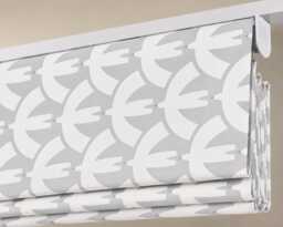 Scion Pajaro Steel Grey Roman Blind - Mid Century Modern Made To Measure