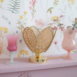 Flower Table Lamp in Canework - thumbnail 2