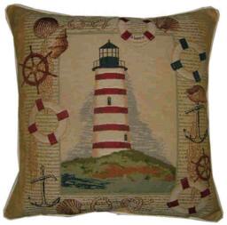 Lighthouse On The Hill Tapestry Cushion Cover Sham - thumbnail 1