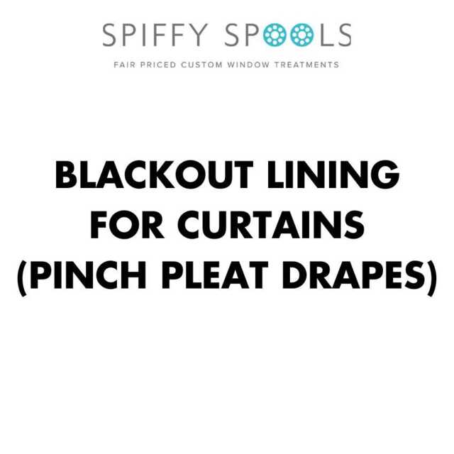 Blackout Lining For Pinch Pleat Curtains Light Blocking & Sound Insulating - image 1