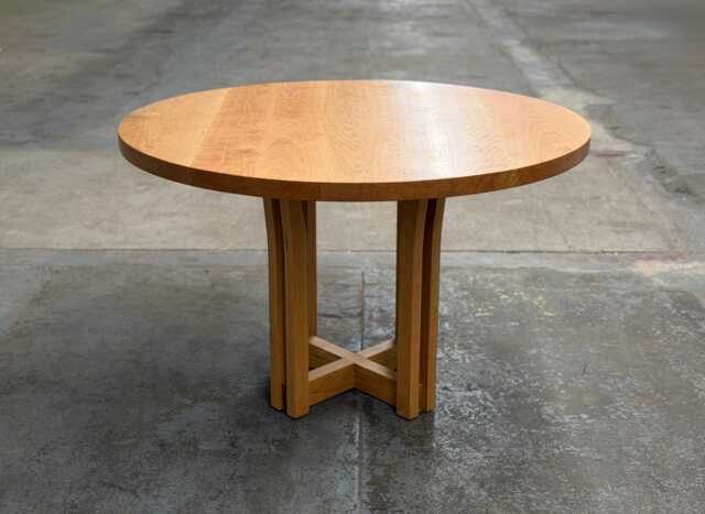 Round Wood Dining Table - image 1