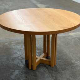 Round Wood Dining Table - thumbnail 2