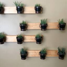 Indoor Wall Garden - Two Rows Of 3 Pots - thumbnail 4