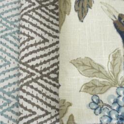 Tahitian Stitch Pillow Cover - Ivory Taupe Geometric, Designer Accent - thumbnail 3