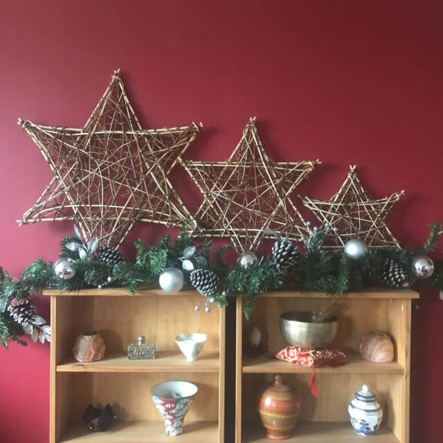 Willow Stars, Large Star, Wall Hanging, Sets Of Christmas Decorations, Star - image 1