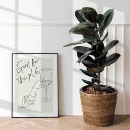 For The Plot - Line Art Print High-Quality Gloss Quote Poster, Cool Wall Art, Affirmation Gift, Living Room Home Decor, Modern Typography - thumbnail 2