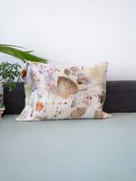 Plant Dyed Silk Pillowcase 50 Momme Mulberry Satin, Eco Print