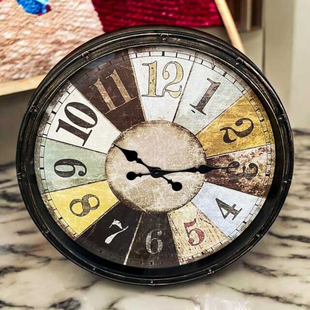 48 cm Vintage Wall Clock Classic Antique Quartz Silent Non-Ticking Home D??cor - Super - image 1
