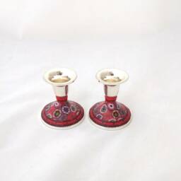 Mini Candle Holders, Bat Mitzvah Gift, Table Decoration, Shabbat Candlesticks, Judaica Art, Wedding Candles Holder, Centerpiece - thumbnail 2