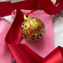 Custom Hand-Painted Christmas Bauble - thumbnail 2