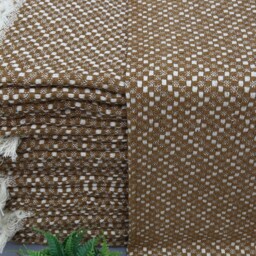 Turkish Throw-Turkish Blanket-Cotton Blanket-Patterned Blanket-79''x87''-Brown Blanket-Bed Cover-Sofa Decor-Handmade Blanket(Mrt, Hsr, Pk - thumbnail 3
