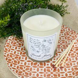 Personalised Bereavement With Sympathy Candle - Remembrance - Memoriam Those We Love Don't Go Away Verse Poem Frosted Glass Jar - thumbnail 2