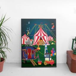 Art Print - Illustration Circus Manege Clown Artist - thumbnail 3